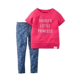Carter's Infant Pink "Daddy"s Little Princess" Set